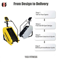 Máquina Profesional Comercial Eléctrica de Acero y PVC para Subir Escaleras, Equipo de Gimnasio para Fitness, Fabricante YJCJ Fitness