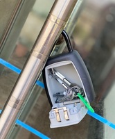 Coffret de sécurité mural compact à combinaison pour clés extérieures, livraison rapide