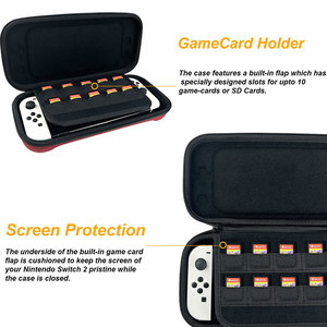 10 fentes pour cartes de jeu antichoc Compact transportant EVA Shell étui de voyage pour <span class=keywords><strong>Nintendo</strong></span> Switch 2 - Product Image 2