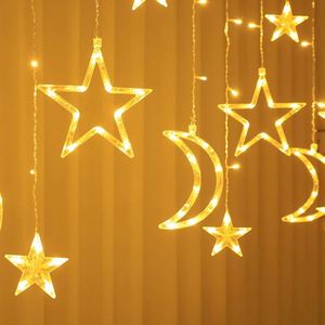 Luces de Ramadán Eid Mubarak, Mini Libreta de Direcciones, IP65, Alimentación CA, LED Epistar, Decoración Navideña, Luz de Estrella y Luna Centelleante, PVC, 100 Unidades - Product Image 4