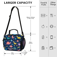 Sacs à déjeuner isothermes personnalisés en gros pour garçons et filles, motif dinosaure, pour boîte à bento et repas scolaires