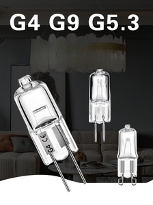 Lámpara de Filamento Halógena G9 <span class=keywords><strong>G4</strong></span> G5.3, Bombilla Pequeña de Cristal de Alto Voltaje, Candelabro de Cuarzo, Vela de Tungsteno, 20W 30W 35W 40W <span class=keywords><strong>12V</strong></span> - Product Image 5