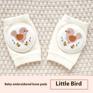 Protecteurs de coude de genou en maille brodée bébés été coton mince ramper apprentissage escalade résistant aux chutes ours mince aspirateur Logo - Product Image 6