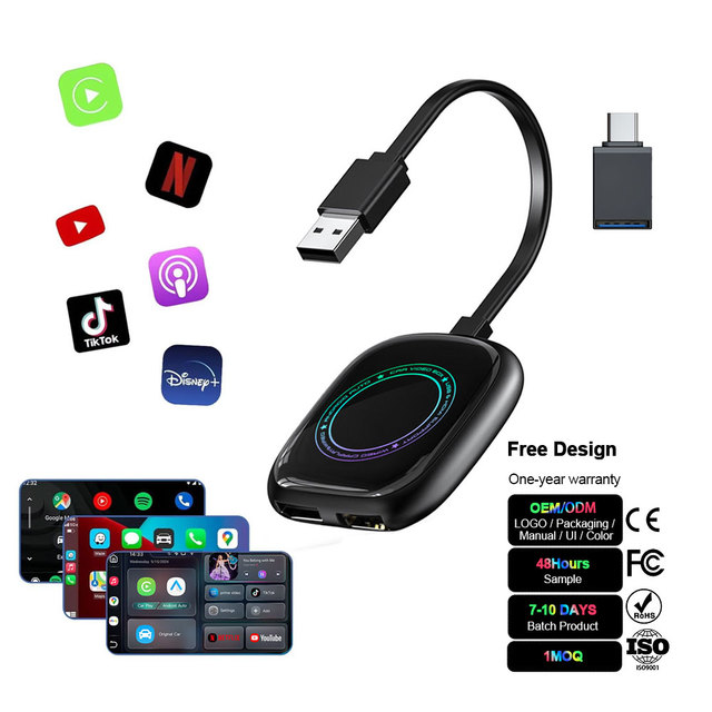 4 32gb Wireless Carplay Wifi Ai Box Android Auto Adapter Converter Mit netflix youtube Fur vw Golf 7 2016 for apple lexus Ls460