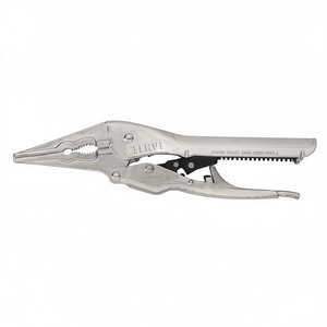 Pinzas de Sujeción Automáticas Fervi de Punta Larga, 200 mm, Mordaza de Acero - Product Image 2