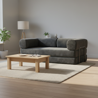 Modernes grenzüberschreitendes, komprimiertes Cord-Liegesofa, 2m, faltbar, Dual-Use-Schwammbett, für kleine Wohnungen, Wohnzimmer, Lazy Sofa