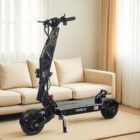 Trottinette électrique puissante 60V 72V à double moteur, pneus tout-terrain de 11 pouces, autonomie de 30AH 40AH 60-120 km, pliable, pour adultes, trottinette électrique R7 avec application