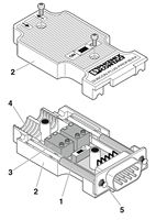 Nouveau connecteur de bus original Yb-Contact SUBCON-PLUS-PROFIB/AX-D-SUB 2744377