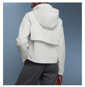 Vestes de cyclisme et de course pour femmes et filles, fermeture éclair intégrale, imperméables, légères, <span class=keywords><strong>coupe</strong></span>-<span class=keywords><strong>vent</strong></span>, à capuche, protection solaire - Product Image 2