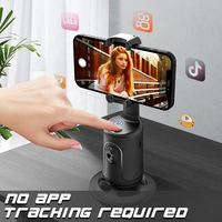 Nouveau pas besoin d'application Auto visage objet suivi support de téléphone monopode bureau P01 suivi pour Vlog en direct Streaming vidéo photographie