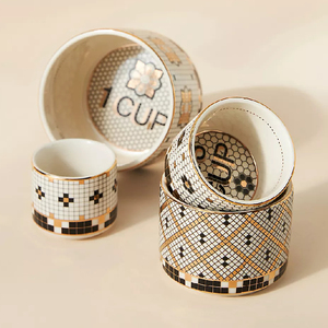 Tasses à mesurer en céramique personnalisées avec logo de luxe, accessoires de pâtisserie pour café, maison, restaurant - Product Image 1