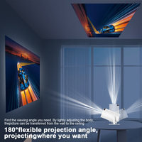 Projecteur Android 11 4K Dual Wifi6 300 ANSI Allwinner H713 BT5.0 1080P 1280*720P Home Cinema Outdoor Portable Projector