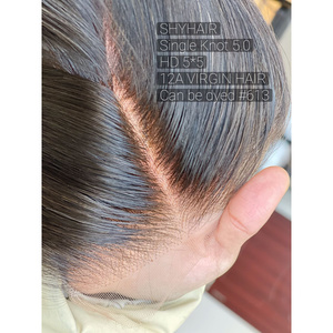 Cierre de Encaje HD 5x5 de Cabello Humano Remy, Cierre Frontal de Cabello Brasileño Liso, Doble Trama a Máquina, Nudos Decolorados - Product Image 2