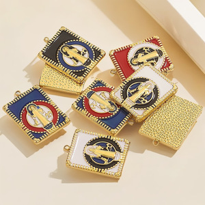 Amuletos de la Virgen María (San Benito y Nuestra Señora de Guadalupe) |   Colgantes de la Virgen María en Acero Inoxidable con Baño de Oro PVD de 18K y Esmalte - Product Image 3