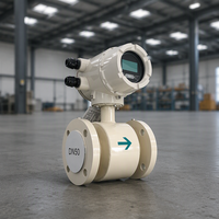 Débitmètre électromagnétique intelligent DN10-DN3000 avec sortie 4-20mA HART RS485 Modbus, débitmètres magnétiques à bride pour eau et eau de rivière