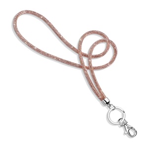 Lanière porte-badge scintillante en strass pour femme, modèle DLGS01, ornée de diamants, pour cartes d'identité, d'infirmière, de professeur ou d'étudiante - Product Image 2