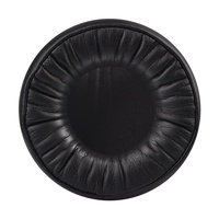 Coussinets d'écouteurs confortables et doux, ronds, 70-110 mm, noirs, épaissis, en cuir protéiné et mousse à mémoire de forme, couverture intégrale, type supra-auriculaire