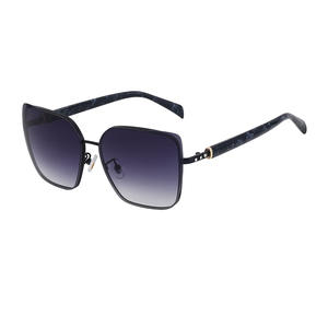 Gafas de sol tipo ojo de gato para mujer, protección UV400, montura de PC, lentes negras, embalaje tipo sobre WF 5G21 - Product Image 5