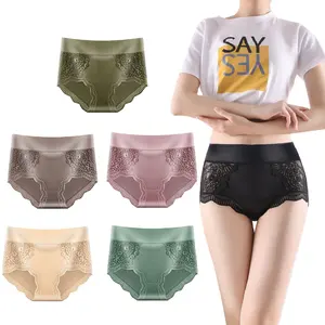 Silky Satin Underwear for Women Lace Panties Fashion Silk Underwear French Girls Panties High Quality Luxury Bikini Adults
