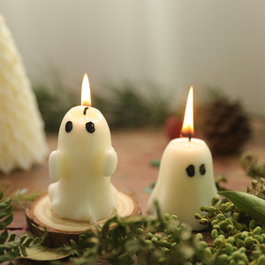 Velas Aromáticas Perfumadas Blancas sin Humo, Hechas a Mano, Novedosas, al por Mayor, para Decoración de Halloween - Product Image 1