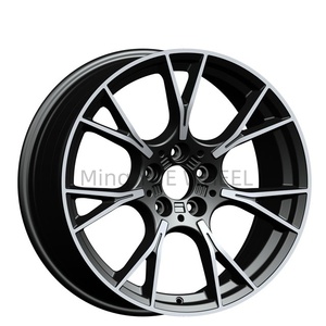 Mingyue Flow Forming Black Machine Face para <span class=keywords><strong>BMW</strong></span> M2 <span class=keywords><strong>M3</strong></span> M4 F10 F25 F30 <span class=keywords><strong>E36</strong></span> <span class=keywords><strong>18</strong></span> 19 20 pulgadas 5X112 5X120 rueda de coche de pasajeros escalonada - Product Image 1