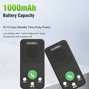 <span class=keywords><strong>Interphone</strong></span> <span class=keywords><strong>sans</strong></span> <span class=keywords><strong>fil</strong></span> bidirectionnel en temps réel pour villa et immeuble, <span class=keywords><strong>sonnette</strong></span> vocale à appel rapide en un clic - Product Image 6