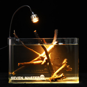 Control remoto 3 colores <span class=keywords><strong>LED</strong></span> <span class=keywords><strong>foco</strong></span> <span class=keywords><strong>acuario</strong></span> luz espectro completo COB pecera paisajismo lámpara para decoración de tanques pequeños plantados - Product Image 6