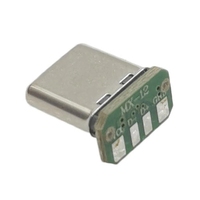 Placa de Conexión Vertical USB 3.1 Tipo C de 16 Pines, 4 Cables de Soldadura, Banda de Datos PCB, Placa USB, Conector USB C Macho de 16 Pines