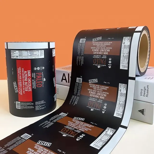 Low Moq Geprinte Rollstock-Film Is Voor Vffs Of Hffs Verpakkingsmachine Om Taart, Slok Laat, Chips En Andere Producten In Te Pakken.