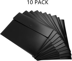 Bestseller Buste Portadocumenti Impermeabili in Plastica con Bottone a Pressione, Formato <span class=keywords><strong>A4</strong></span>, Buste in Plastica Trasparente - Product Image 2