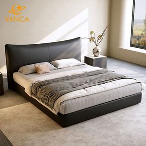 Современная Роскошная бархатная платформа, деревянные кровати с обивкой, двойная кровать размера «Super king-Size» с отделением для хранения - Product Image 4