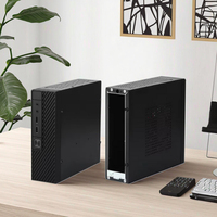 Caja de PC K04 Slim Mini ITX, Chasis de Computadora de Escritorio, Panel IO de Altura Completa, Puertos USB Frontales, Caja de PC SFF en Stock