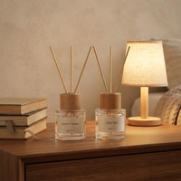 Diffuseur de parfum d'intérieur de style nordique avec logo personnalisé, ensemble de diffuseurs à bâtonnets d'huiles essentielles parfumées de luxe avec emballage cadeau haut de gamme