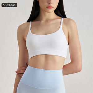 Nouveau soutien-gorge de sport ultra-doux sensation seconde peau pour femme - Débardeur de fitness sans dos à maintien élevé et antichoc avec coussinets amovibles - Product Image 3