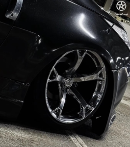 DWトリプルクローム銀鍛造ホイール19インチ5x114.3 350Z 370ZインフィニティG35 G37 Q50 Q60の新しい5年間保証 - Product Image 4