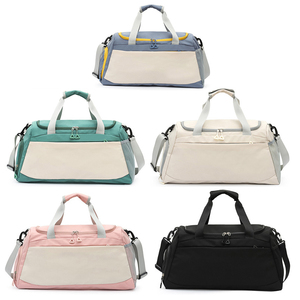Fashion Gym Sports Duffel <strong>Bags</strong> Shoe <strong>Compartment</strong> Wet Pocket Water Resistant Polyester Lightweight Travel Weekender Overnight <strong>Bag</strong> - Product Image 2