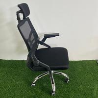 Chaise de bureau ergonomique en maille respirante à dossier haut OEM ODM avec dossier croisé