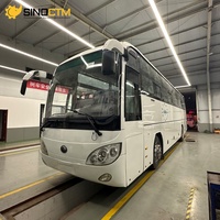 Bus de tourisme de luxe d'occasion à 70 places, manuel, diesel, origine Shandong, norme Euro 2, pour le transport scolaire et d'entreprise