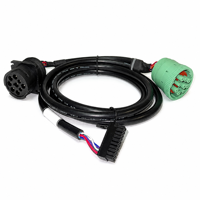 Kabel Bulk J1939 9 Pin Deutsch ke OBD2 untuk Diagnostik Truk PT40 ELD OEM ODM IATF 16949 CE