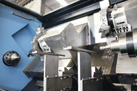 Tour à double couteau TCK 700S, mini tour CNC à banc incliné pour le métal