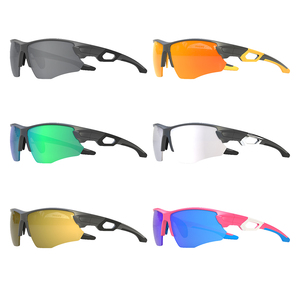Gafas de Ciclismo TR90 con Media Montura, Lentes de PC con Protección UV400, Resistentes al Viento, Ajuste Estable, Gafas para Ciclismo de Montaña, Lentes Deportivas - Product Image 5