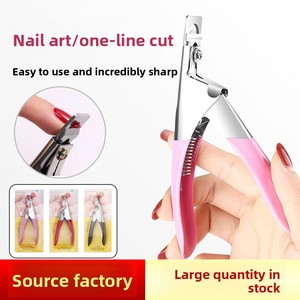 Stainless Steel U Shaped Nail Tip Cutter Straight Sharp Clipper for UV Gel <b>Extension</b> Manicure - Product Image 5