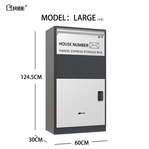 Anti Theft Outdoor Smart Mailbox Metal Parcel Delivery Box for Home Letter Drop Mail Box Lockabel Keyless Unlock Parcel Box