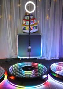 Фотобудка «Абисс» 115 см с обзором 360 градусов и RGB-подсветкой — идеально для создания ярких визуальных эффектов на вечеринках и свадьбах - Product Image 3