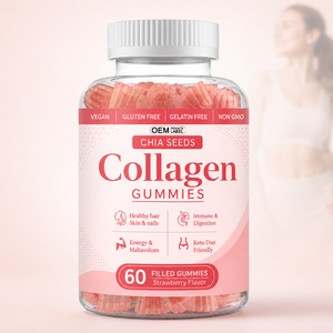 OEM Women's Collagen Beauty Supplements Hair Skin Nail Support Formula Fruits Flavors Custom Private Label <b>Gummy</b> - Product Image 1