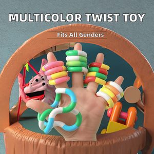 Corda Deformabile in Plastica Multicolore a 18 Sezioni, Giocattolo Antistress, Gioco Puzzle, Giocattolo Sensoriale Pieghevole, Regalo - Product Image 2