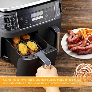 Grille pour friteuse à air Ninj Dual, en acier inoxydable 304, déshydrateur multicouche, grille à toast, accessoires pour friteuse à air - Product Image 4