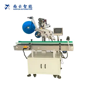 NY-817E automatic plane labeling machine top surface label applicator carton box labeler for packing line