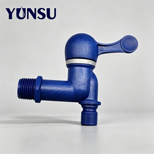 Robinet de tuyauterie en PP à poignée nervurée renforcée, anti-casse, durable, à montage sur pont, à débit d'eau élevé pour le contrôle du débit d'eau - Product Image 1