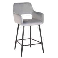 Tabouret de bar haut moderne de luxe en fer, chaise de bar pivotante simple, tabouret d'îlot pour bar à domicile, haut de gamme commercial